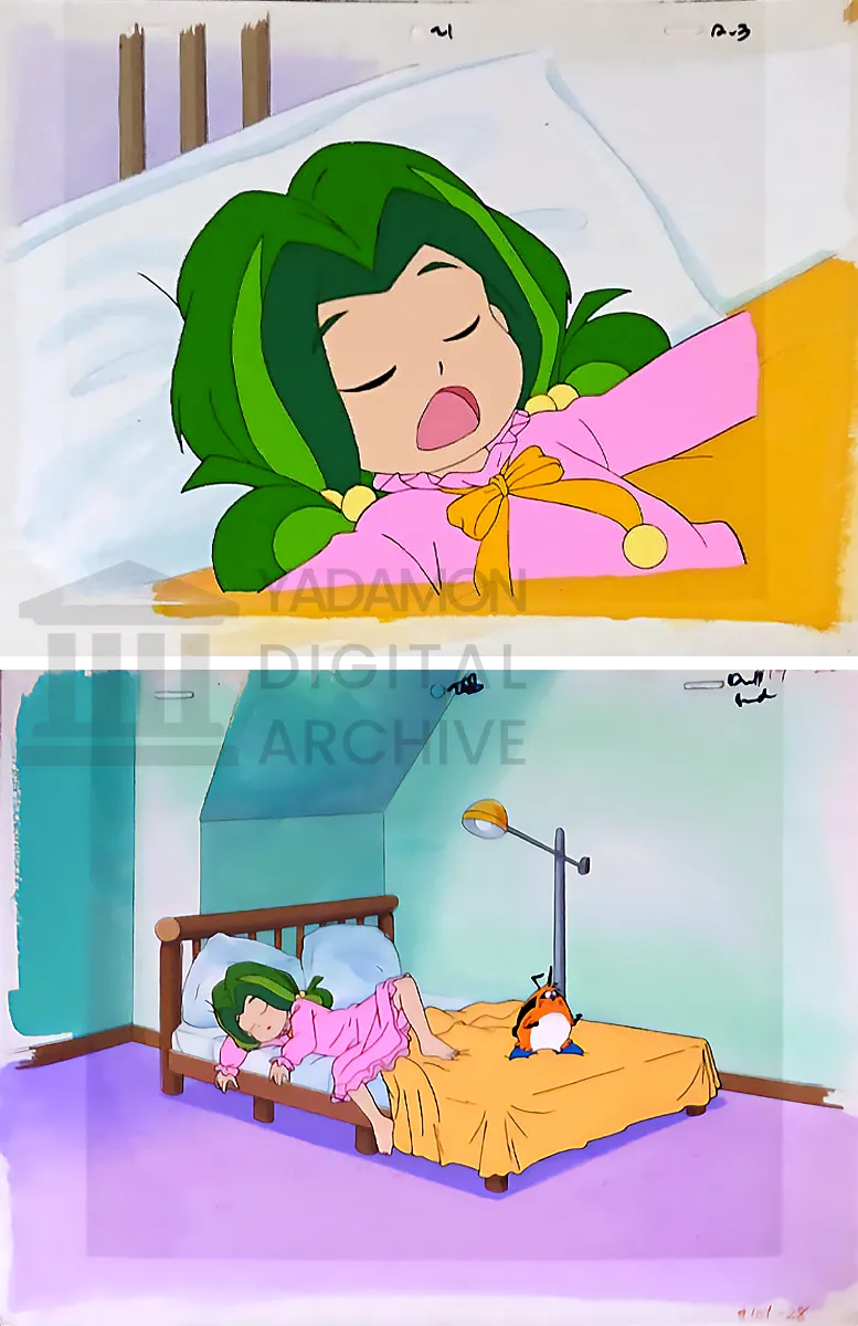 ヤダモン セル画。Painted animation cel