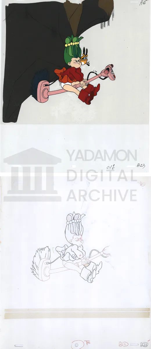 ヤダモン セル画。Painted animation cel