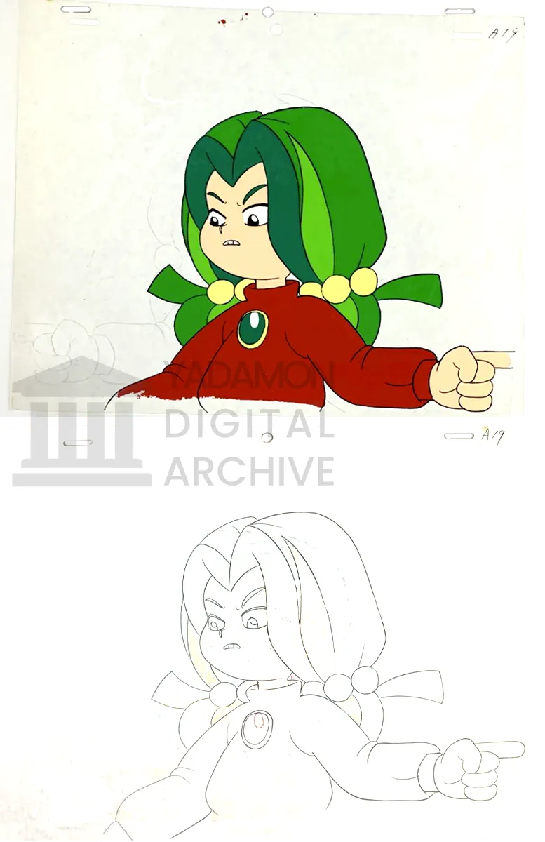 ヤダモン セル画。Painted animation cel