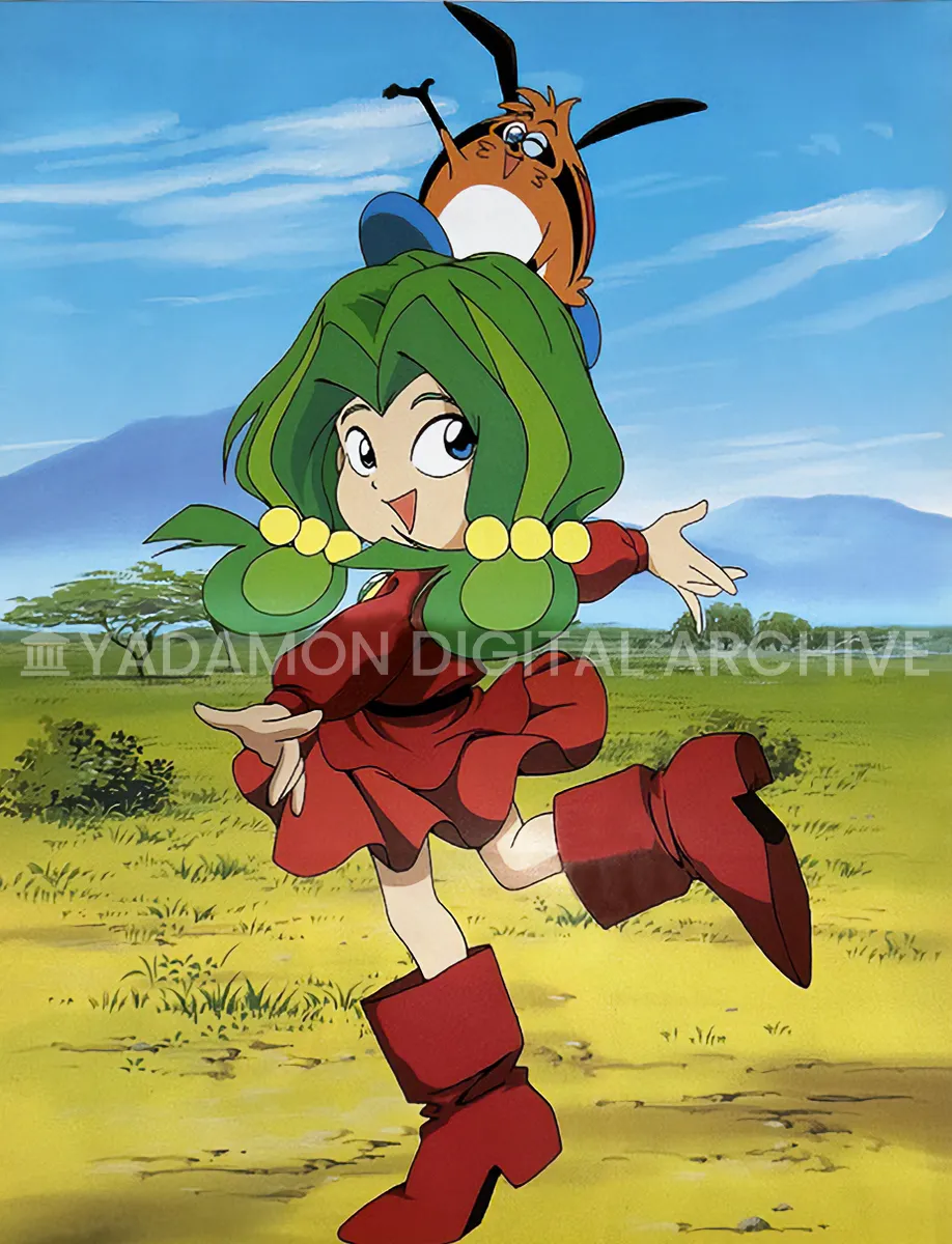 ロマンアルバム ヤダモン 付録ポスター アニメージュ編集部編 1993年 徳間書店。Bonus poster from Roman Album Yadamon, Animage Editorial Dept, Tokuma Shoten, 1993.