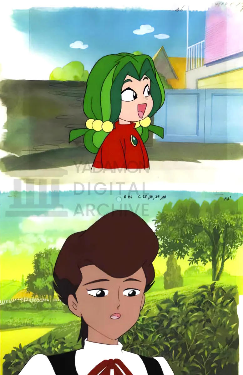 ヤダモン セル画。Painted animation cel