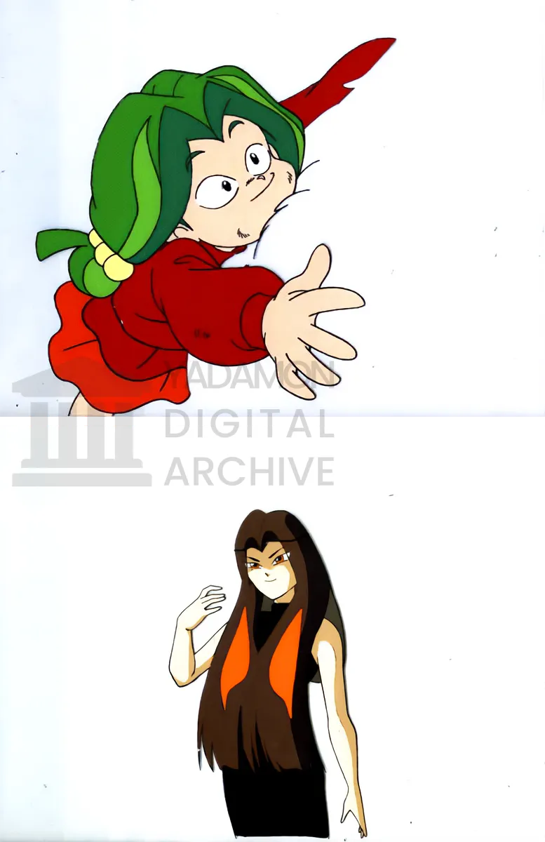 ヤダモン セル画。Painted animation cel