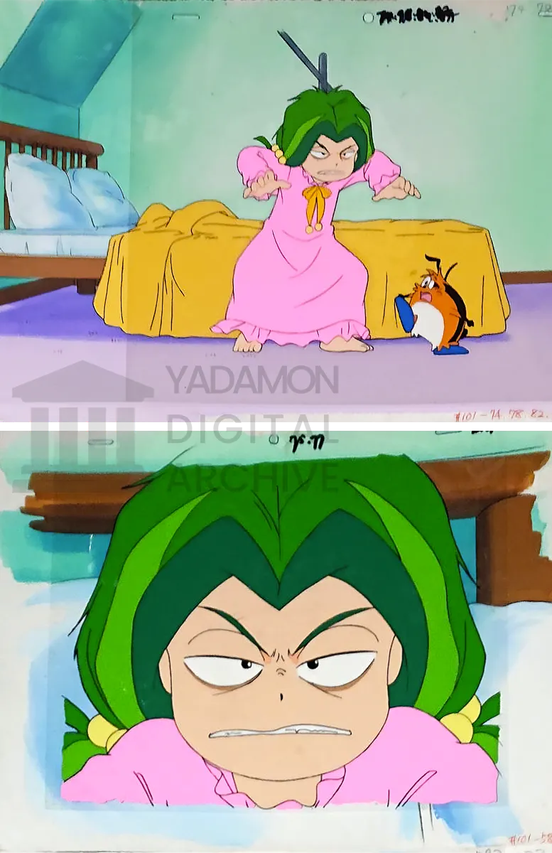 ヤダモン セル画。Painted animation cel